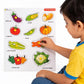 Vegetables Wooden Knob Puzzle Board