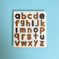 Wooden English Brown Small Alphabet Puzzle