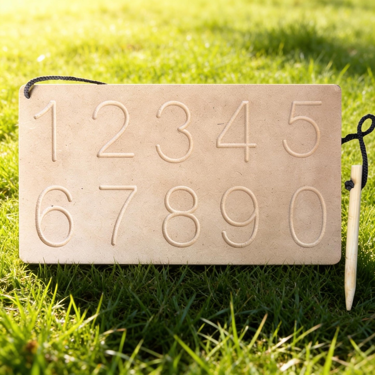 Wooden Number Tracing Board, 0-9