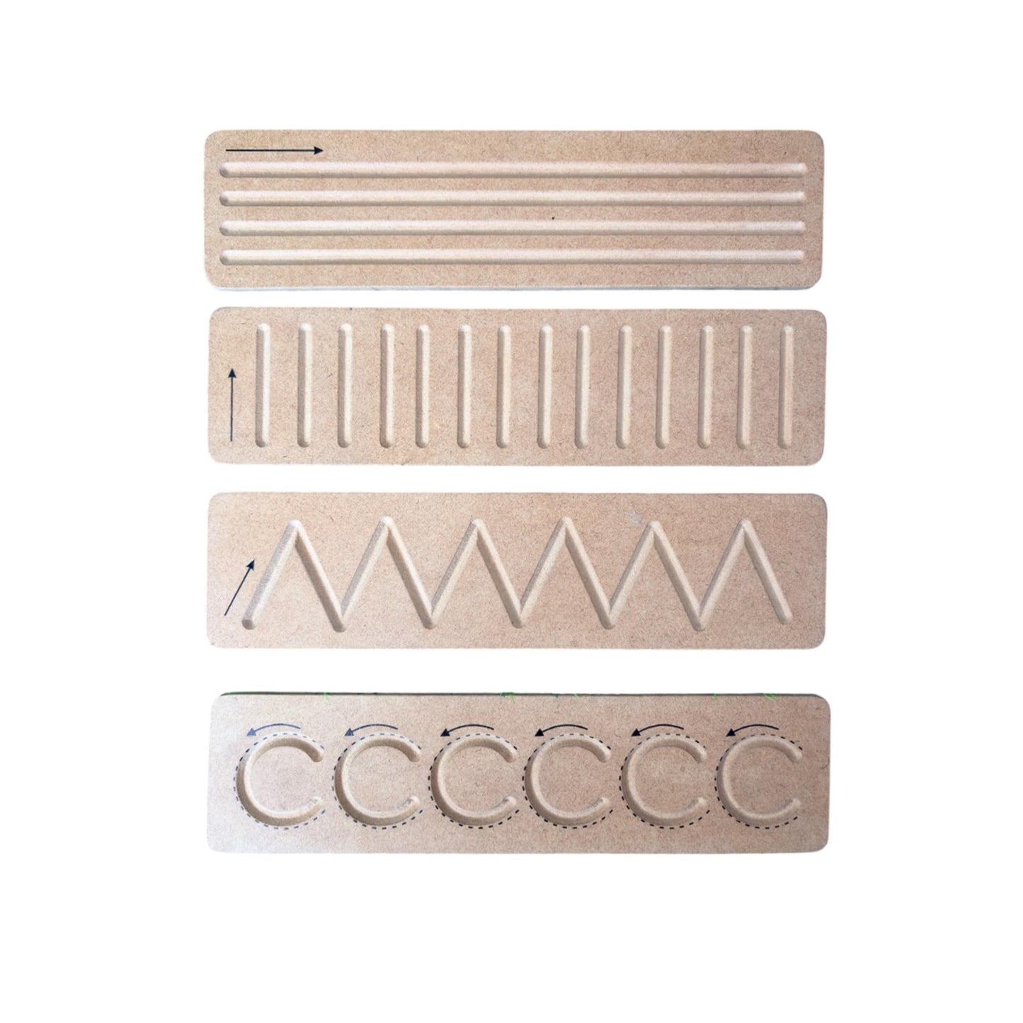 Pattern Tracing Board, Wooden, Set of 4