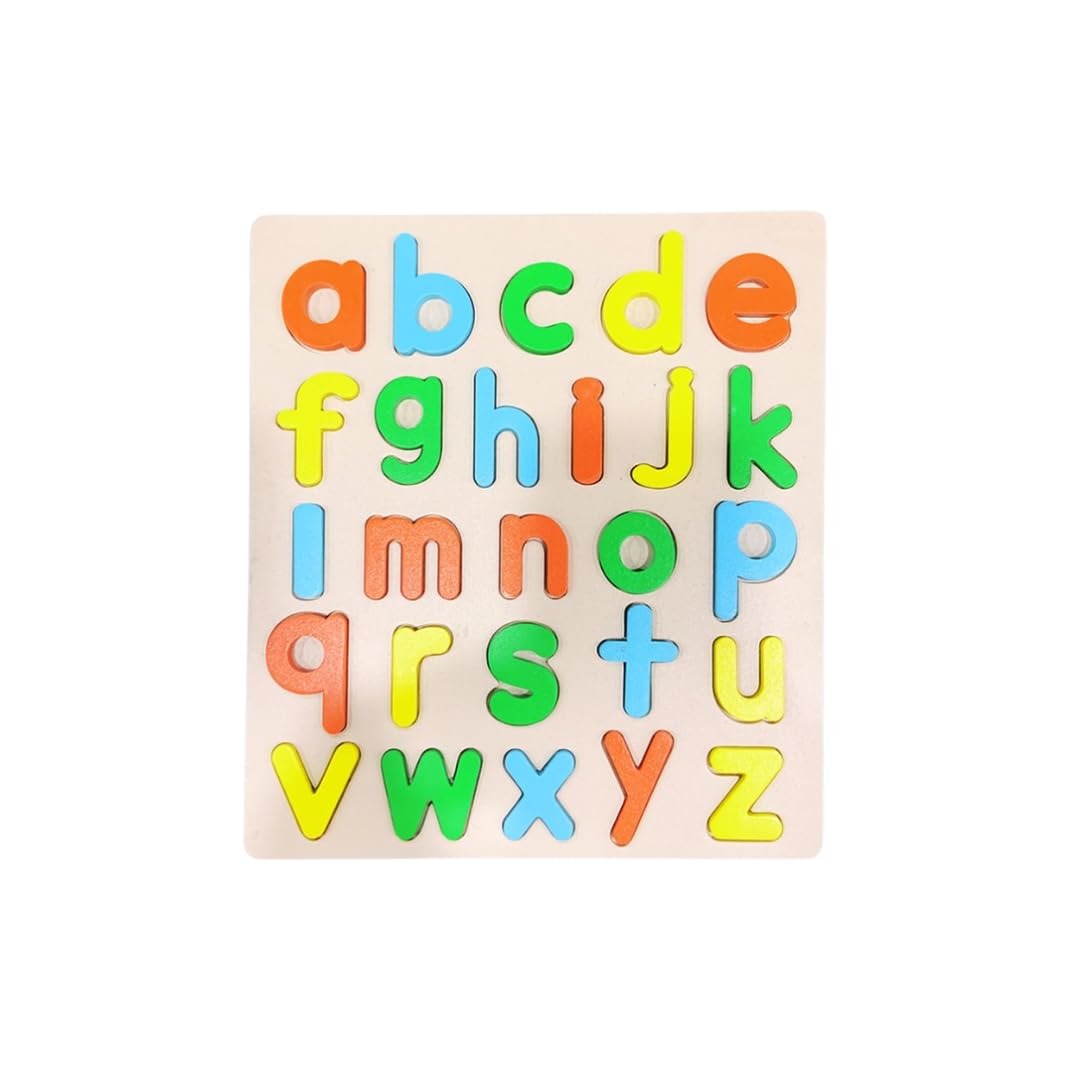 Wooden Colorful Small Alphabet Puzzle