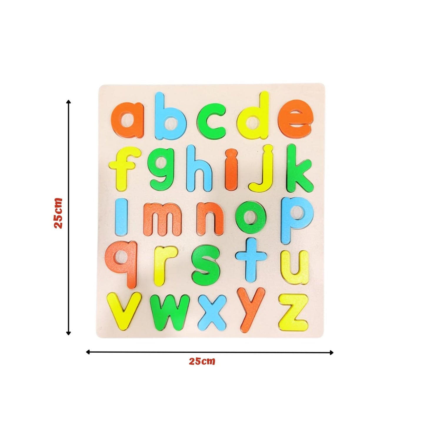 Wooden Colorful Small Alphabet Puzzle