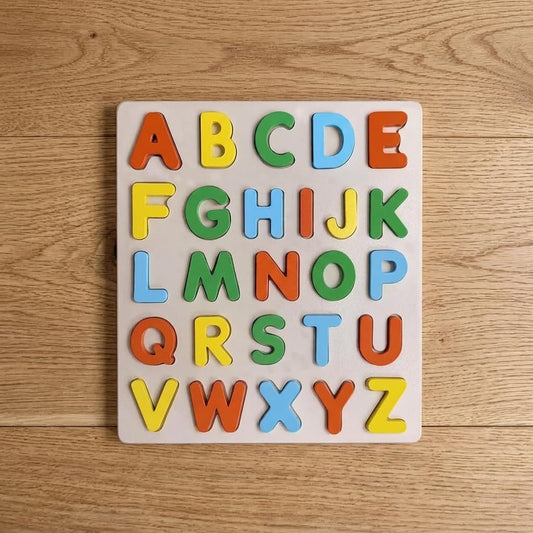 Wooden Colorful Capital Alphabet Puzzle