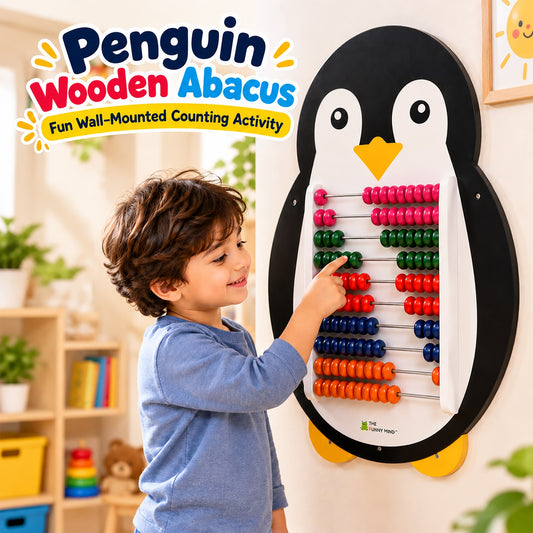 Penguin Wooden Abacus and Learning Play Center