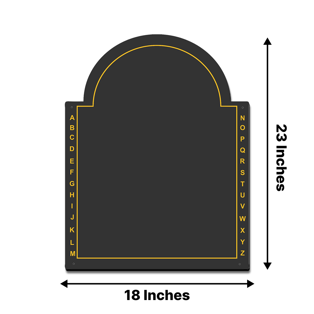 Designer Frameless Chalk Board 23x18 inch