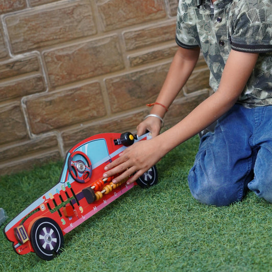 Racing Red Car Busy Board