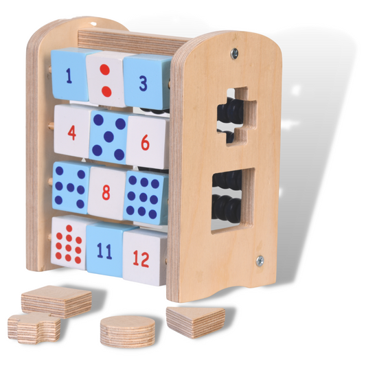 4 in 1 Mini Colorful Birchwood Abacus