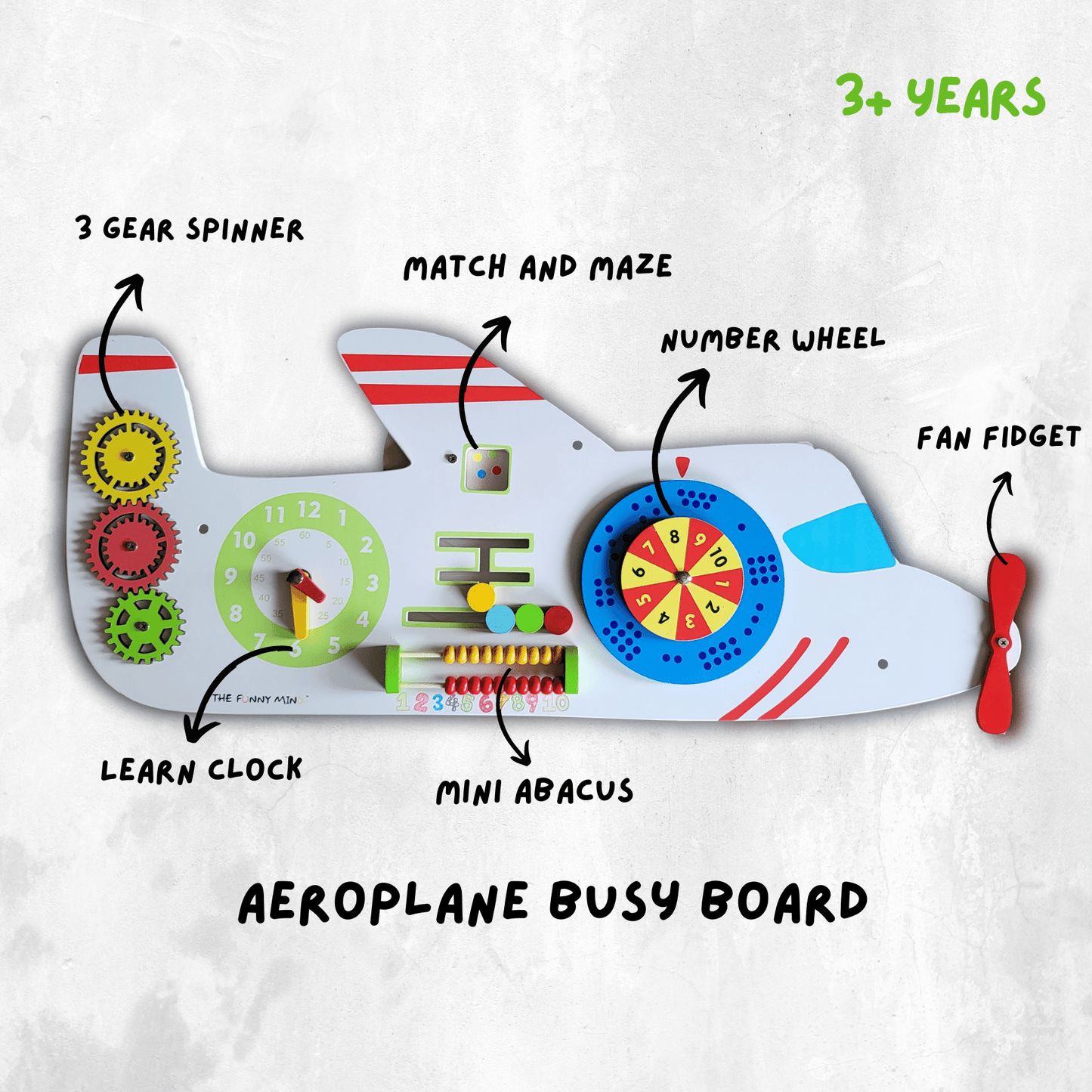 Aeroplane Rugged Wall Busy Board