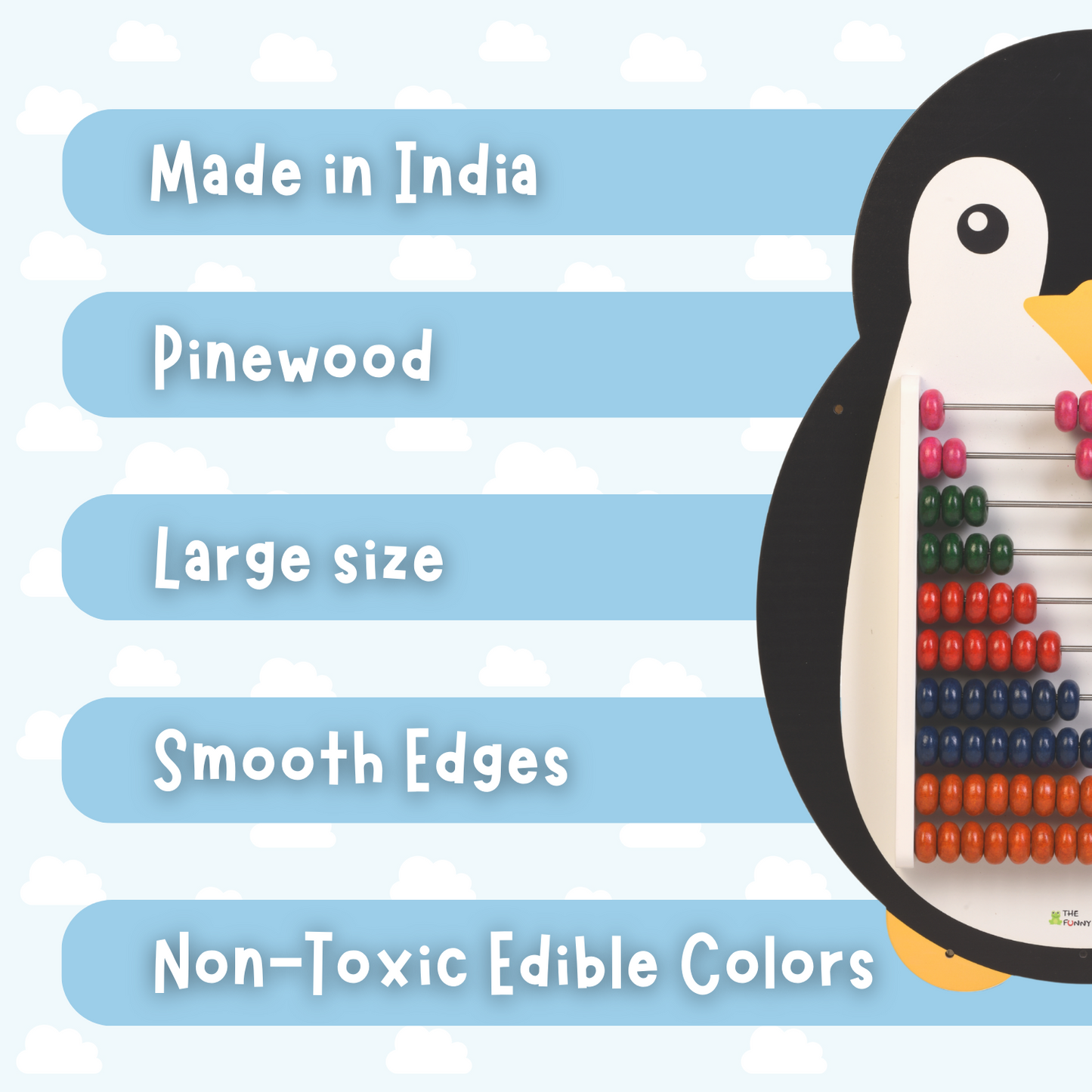 Penguin Wooden Abacus and Learning Play Center