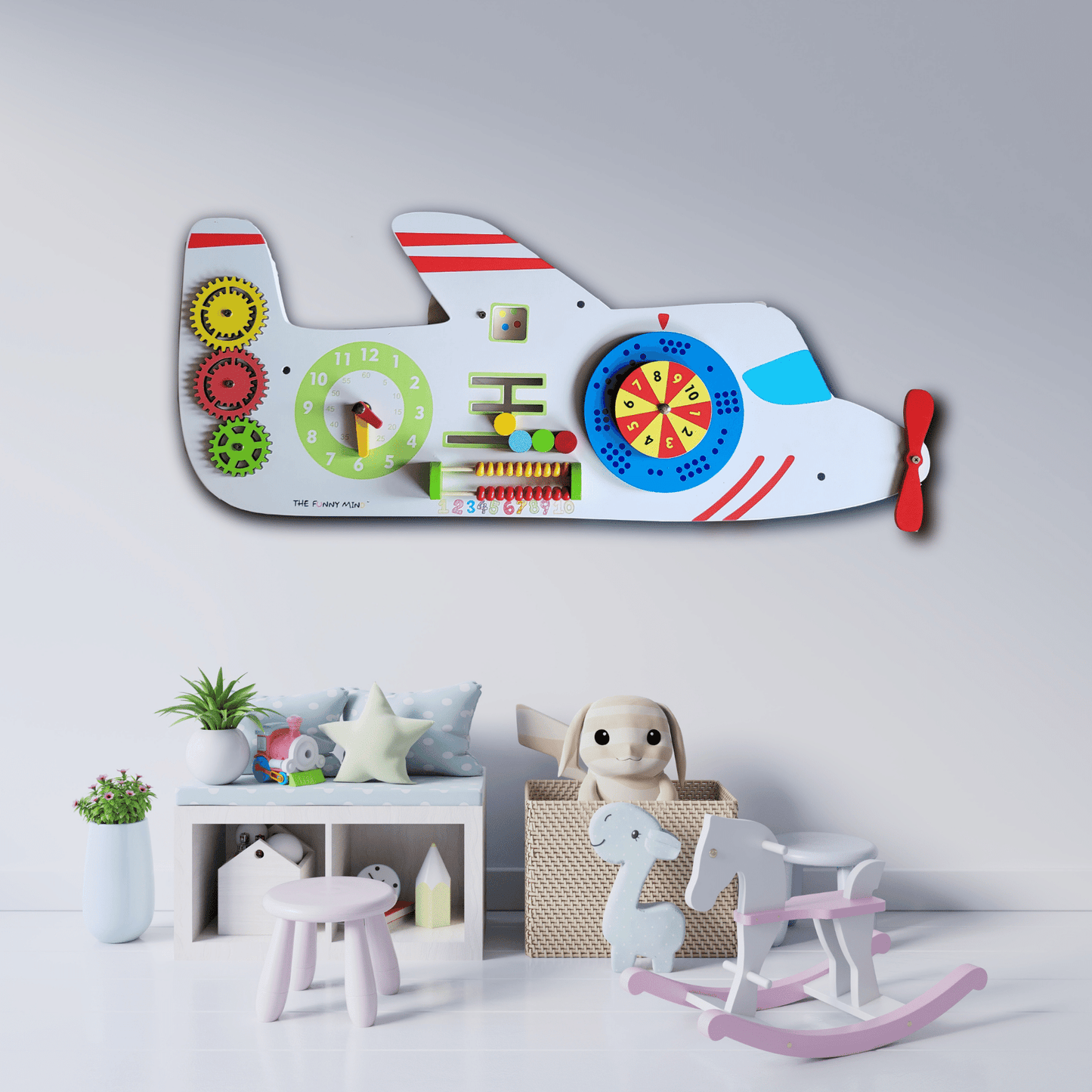 Aeroplane Rugged Wall Busy Board
