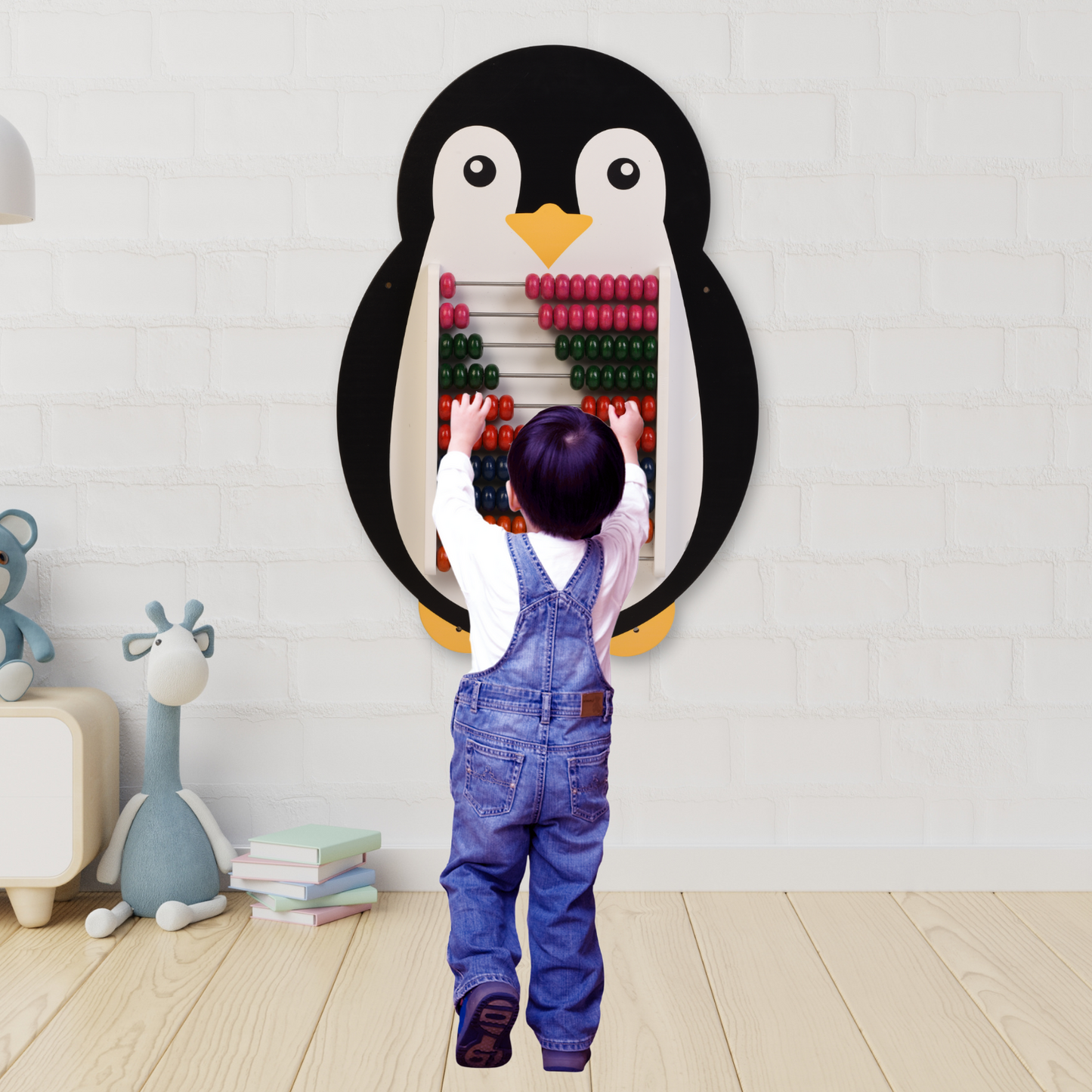 Penguin Wooden Abacus and Learning Play Center