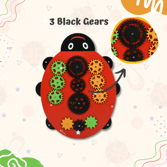 Ladybug  N-Gear Sensory Montessori Activity Panel