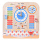 Teaching Clock and Calendar in Natural Birchwood