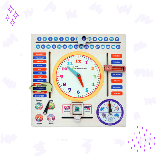 Jumbo Teaching Clock and Calendar
