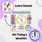 Jumbo Teaching Clock and Calendar