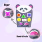 Hefty Panda Shape Sorter Montessori Activity Panel