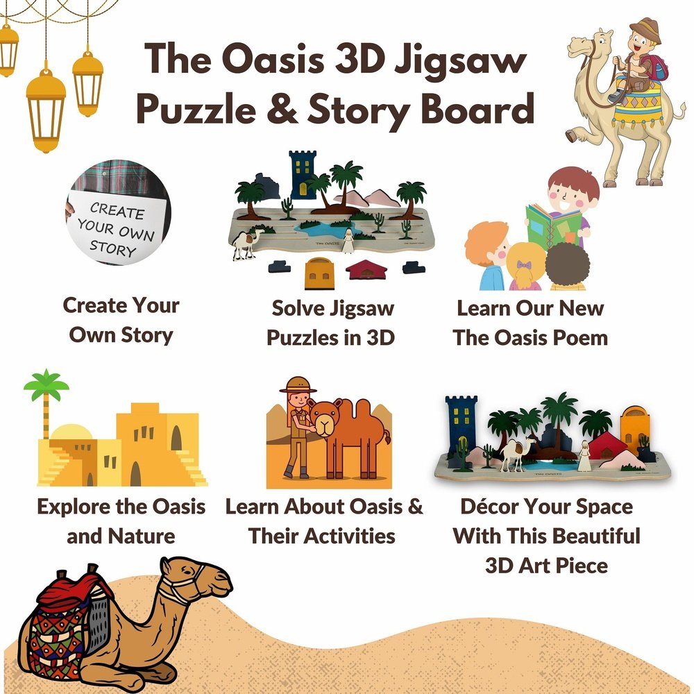 the funny mind the oasis 3d theme story board