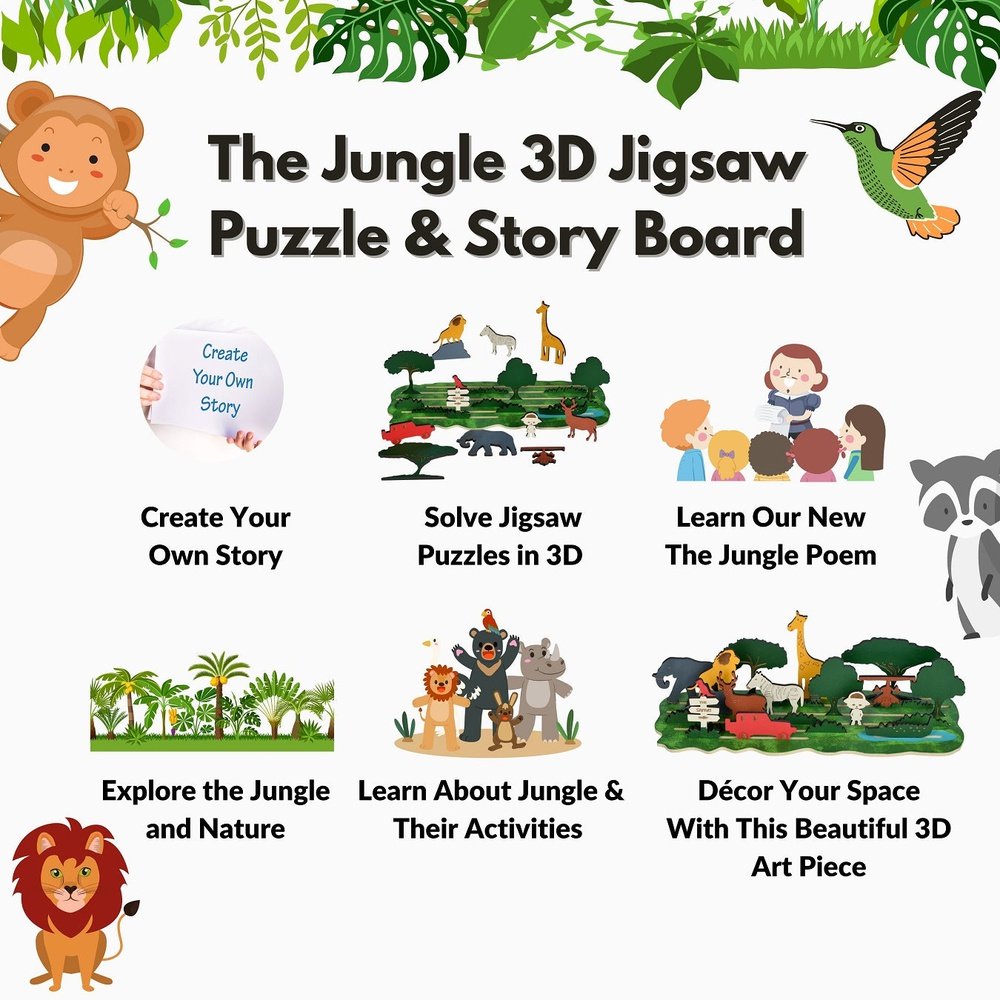 the jungle 3d story board
