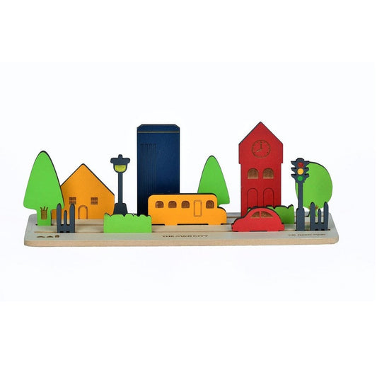 the funny mind mini city 3d theme story board for play and learn