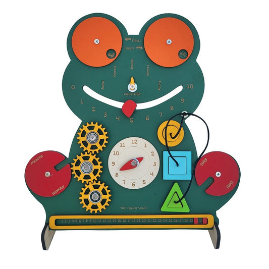 the funny mind the flippy wooden busy board