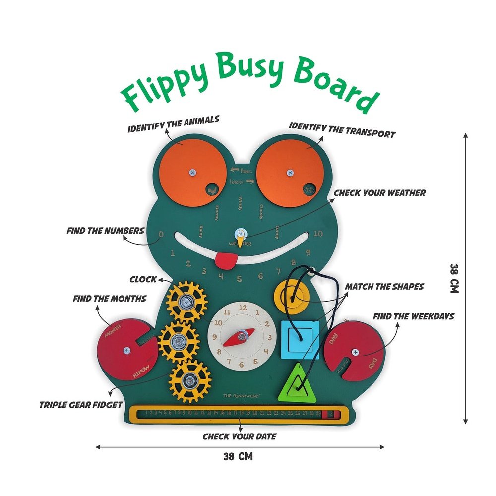 the flippy montessori busy board