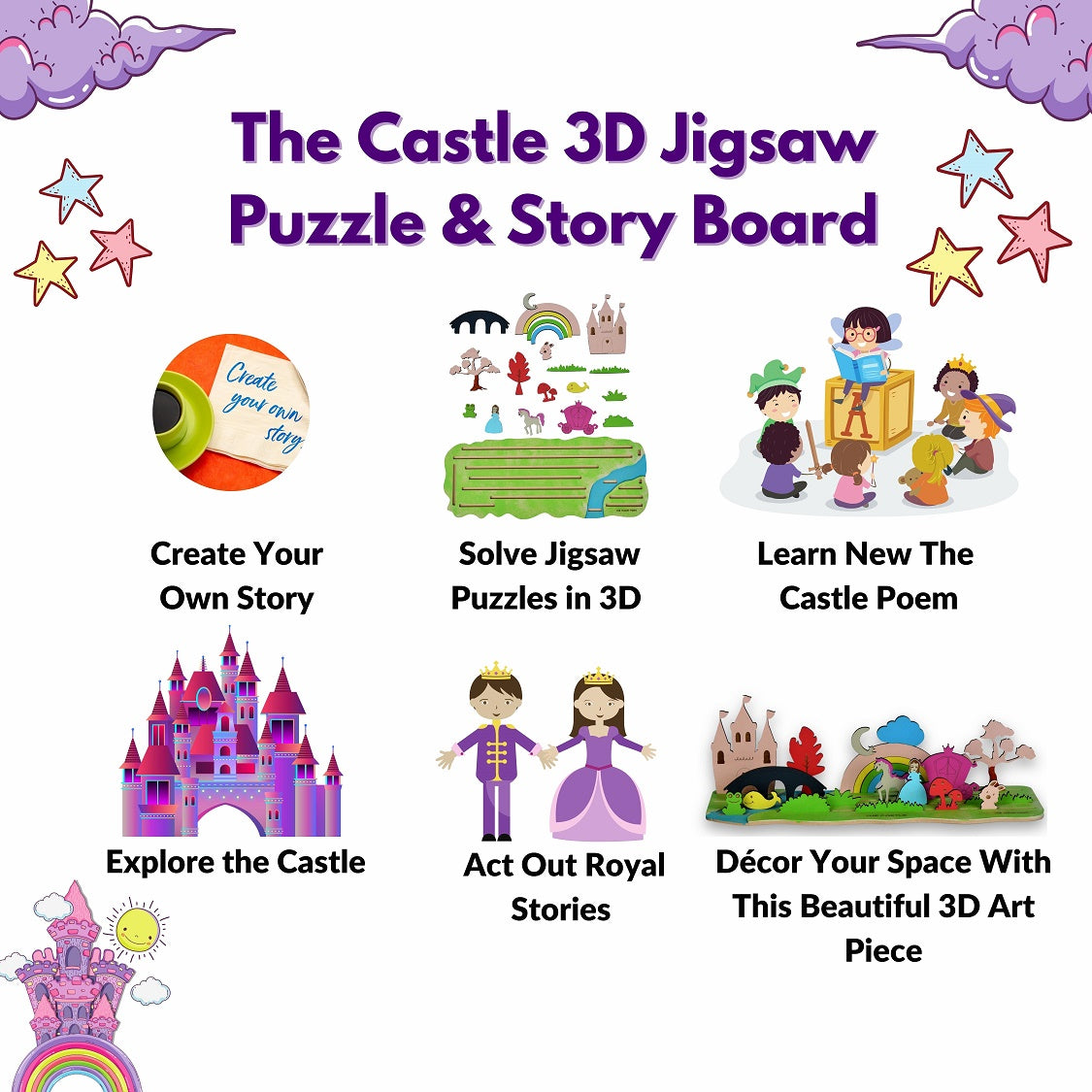 The castle 3D story board jigsaw puzzle 