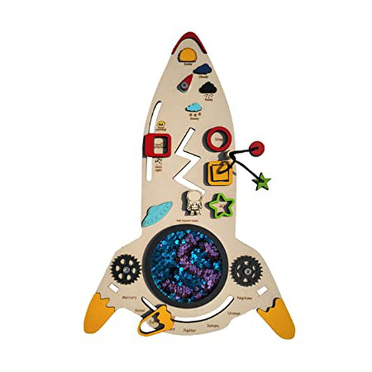 the funny mind shuttle space wooden busy board buy online