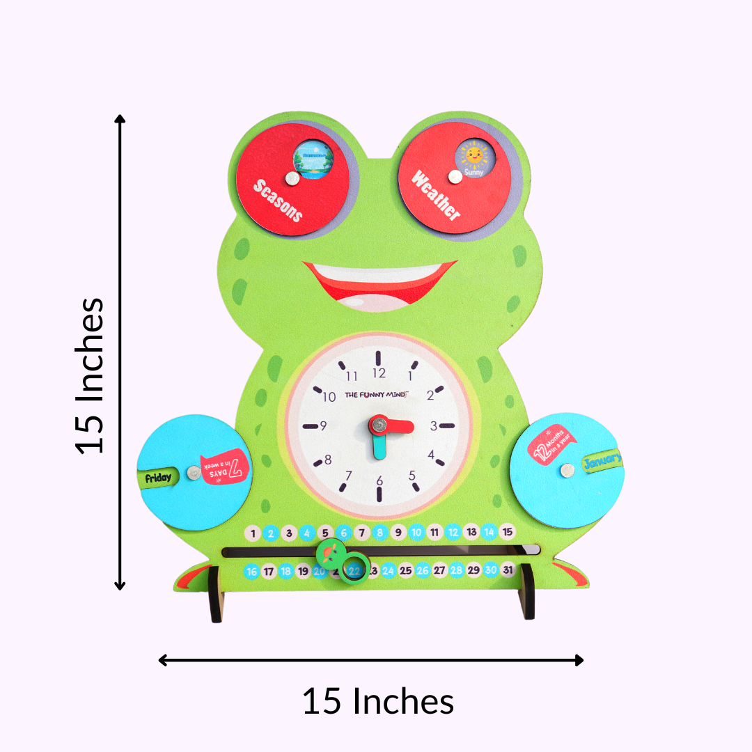 Smiley Teaching Clock and Calendar