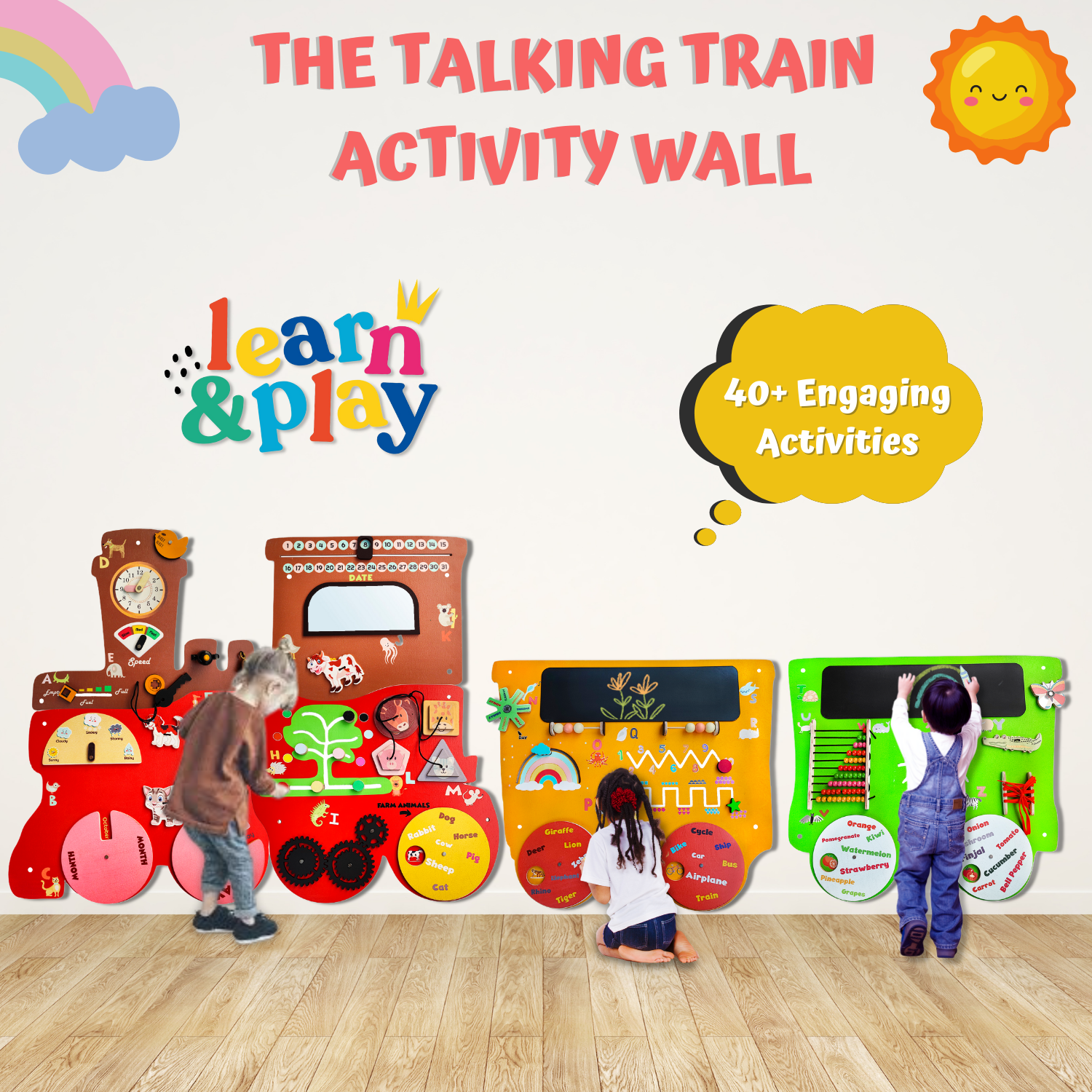 The Talking Train Activity Wall Panel