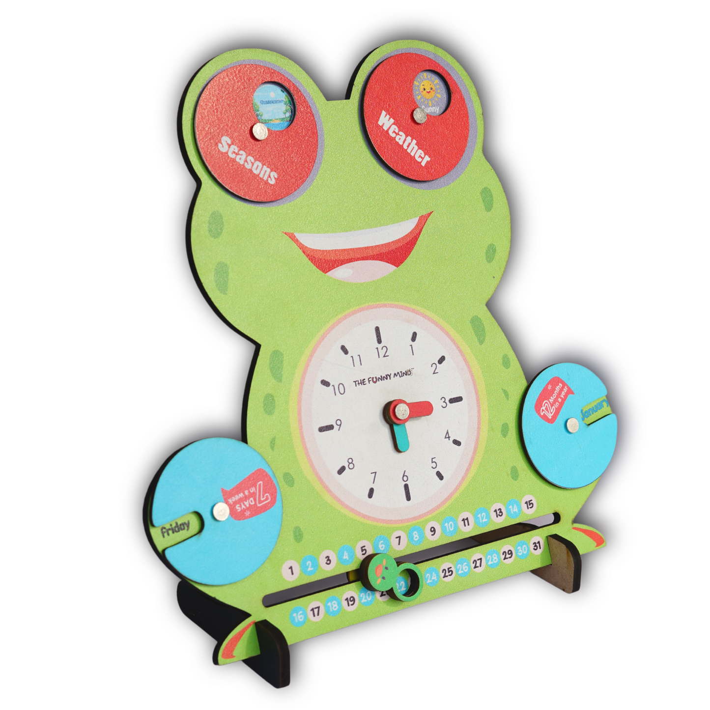 Smiley Teaching Clock and Calendar