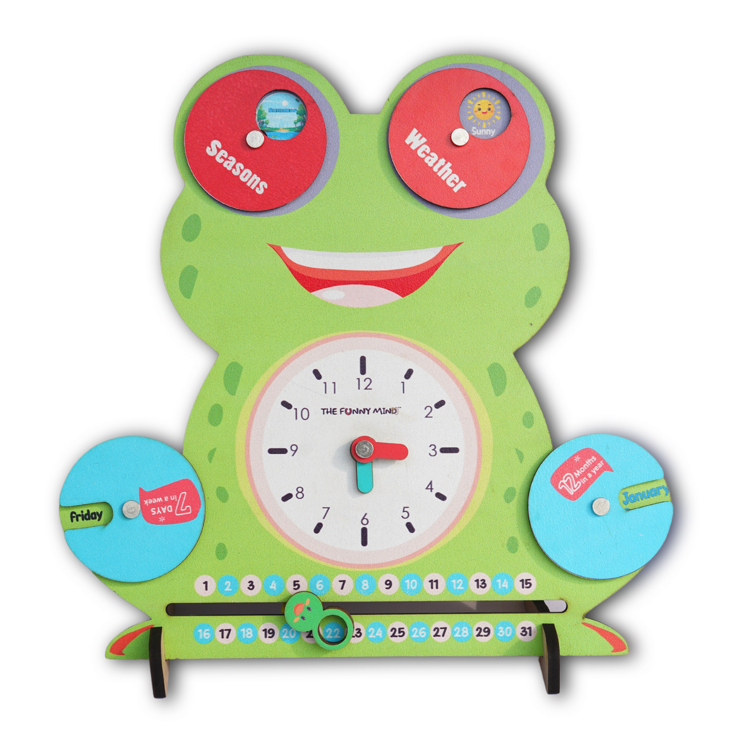 Smiley Teaching Clock and Calendar