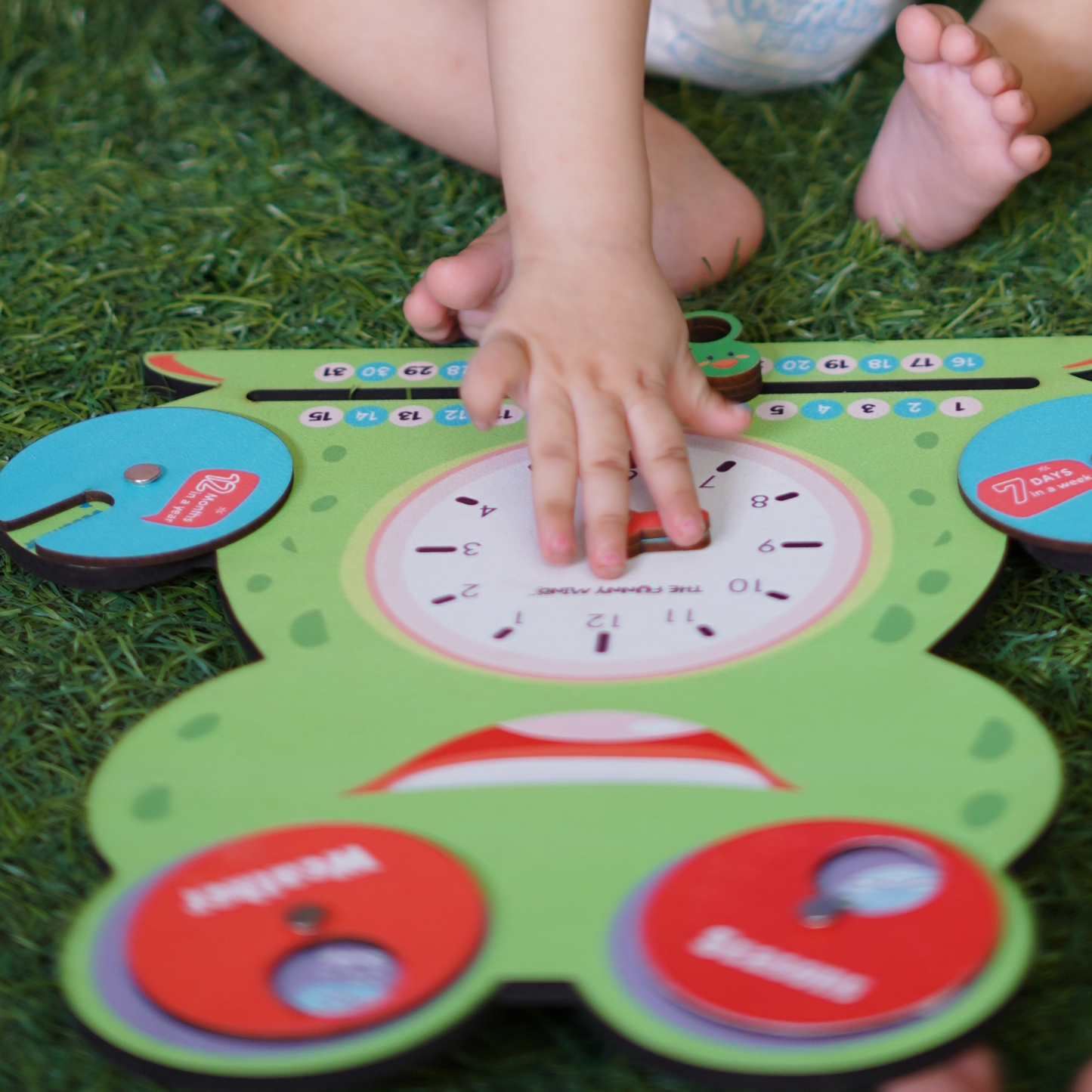 Smiley Teaching Clock and Calendar