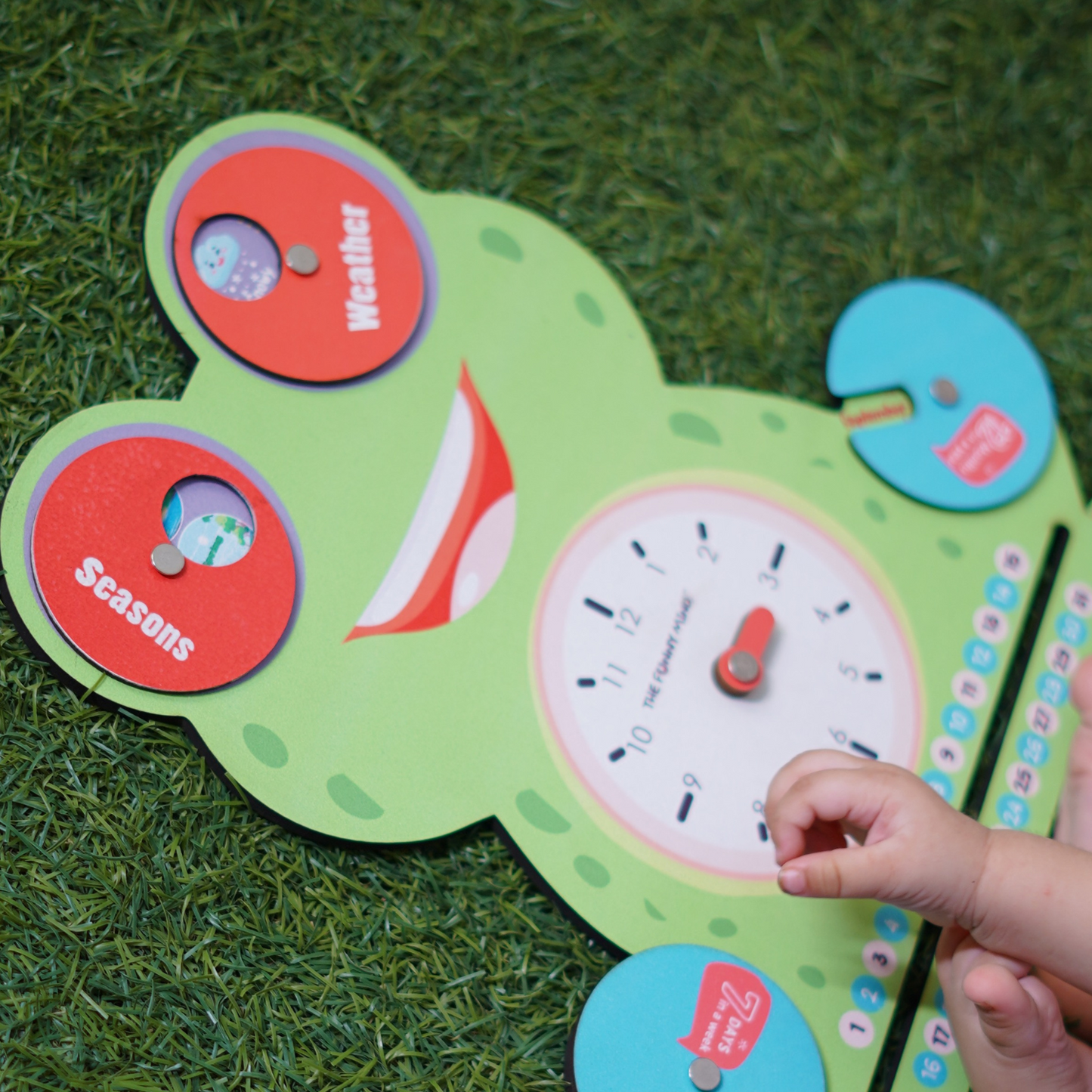 Smiley Teaching Clock and Calendar