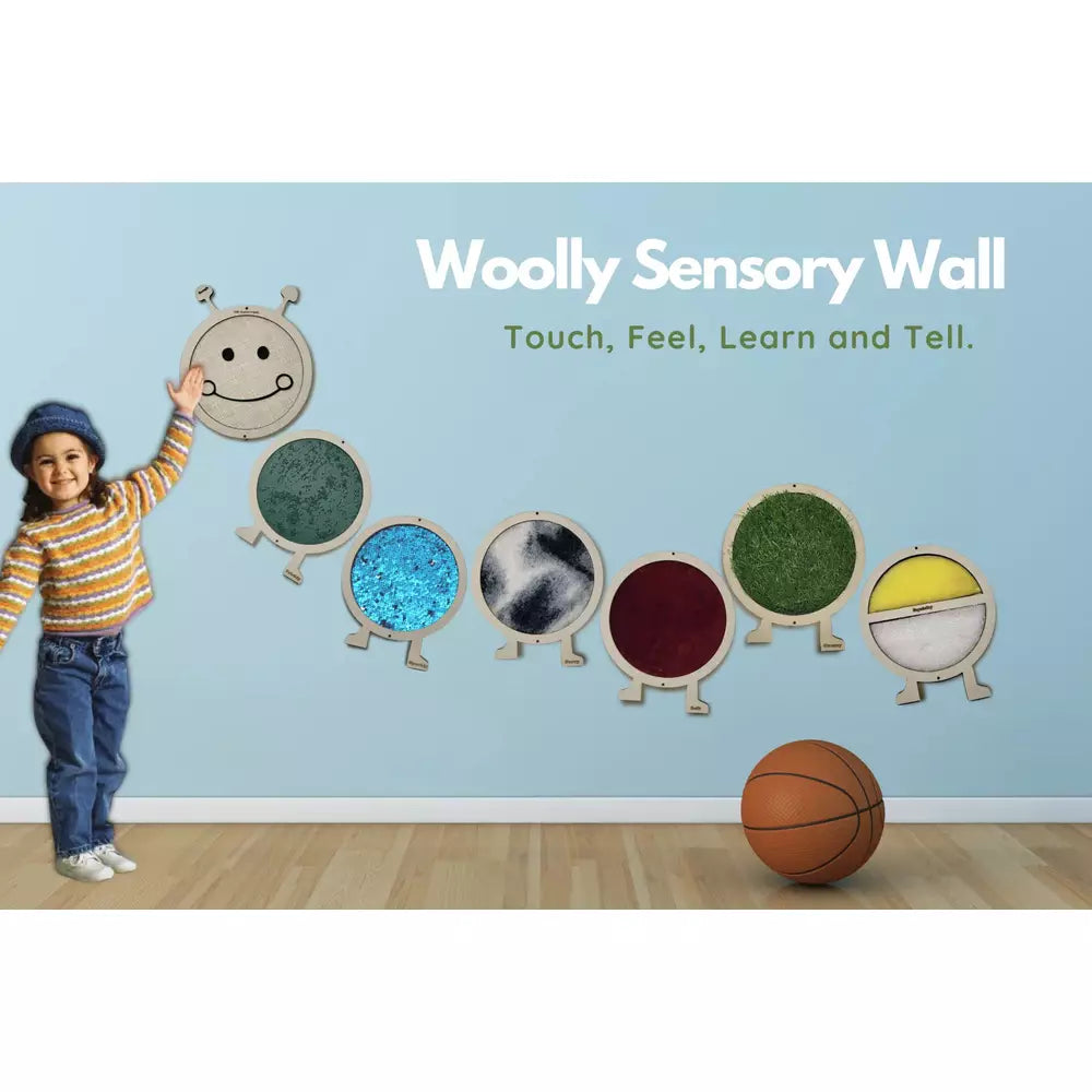 the funny mind woolly sensory wall 