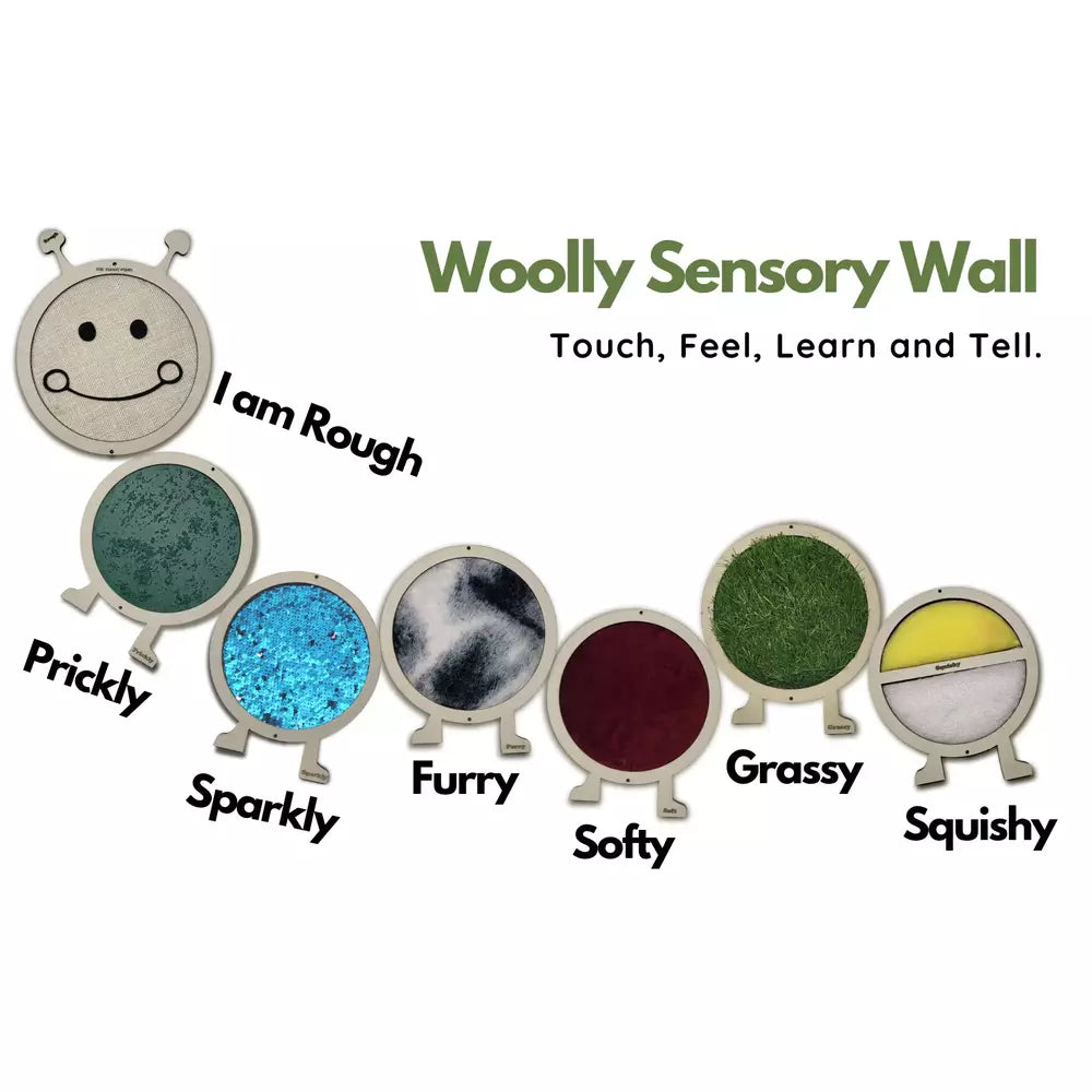 the funny mind woolly sensory wall art