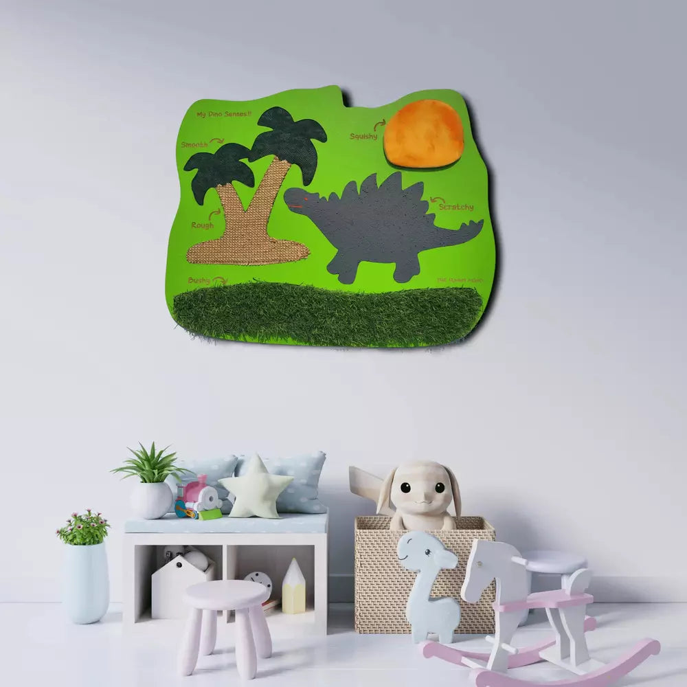 the funny mind dino sensory wall painting for kids and baby
